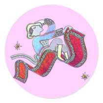 Magic Carpet Ride Round Stickers