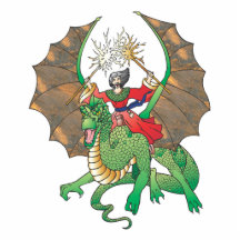 magic dragon sorcerer photo cut outs