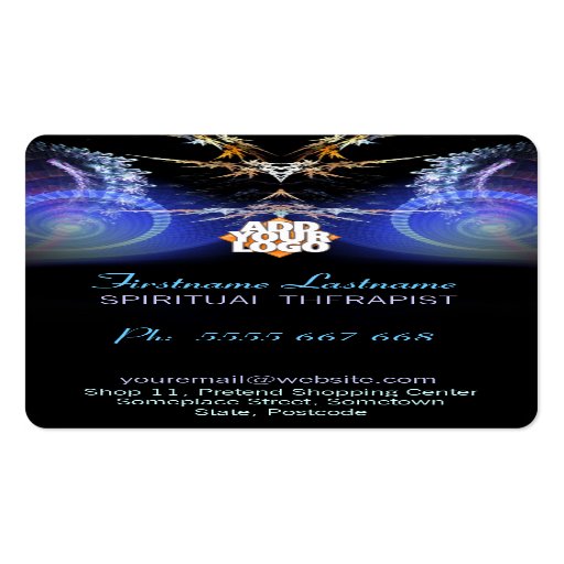 Magic Fractal Shower w/ Logo Business Card