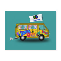 Magic Hippie Van Postcards