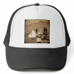 Magic Lantern Slide  Seaside at Dieppe France Hats