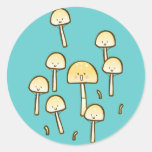 Magic Mushrooms Doodle Art Stickers