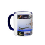 Magic of Flight Aeroplane Collage Coffee Mugs