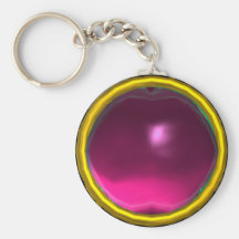 MAGIC PINK FUCHSIA AMETHYST GEM STONE KEY CHAINS