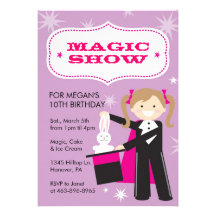 Magic Show Party Invitations