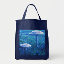 Magic Shroom In Blue Canvas Bags