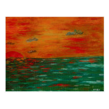 Magic sunset postcard