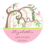 Magic Tree & Baby Girl Baby Shower Favour Label /