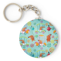 Magical Cars Pattern keychains