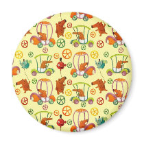 Magical Cars Pattern magnets