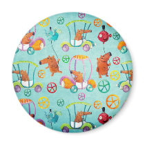 Magical Cars Pattern magnets