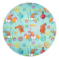 Magical Cars Pattern stickers