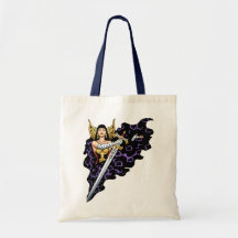 Magical Gothic Queen with Huge Sword by Al Rio Tote Bag