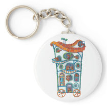 Magical House on Wheels keychains by colonelle Magical House on Wheels keychains