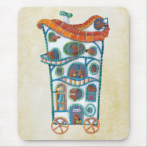 Magical House on Wheels mousepads by colonelle Magical House on Wheels mousepads