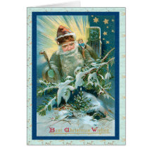 Magical Santa Claus Christmas Card