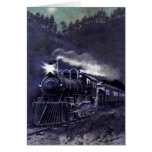 Magical Steam Engine Victorian Train Greeting Cards