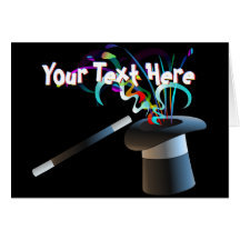 Magical Top Hat Greeting Card
