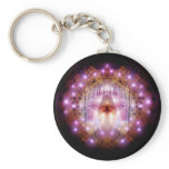 Magical Wicca Pentagram Altar Keychain