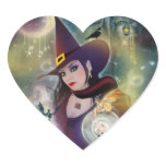 Magical Witch Heart Stickers