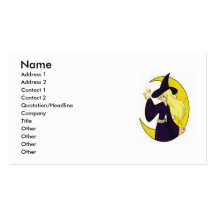 Magical Witch, Name, Address 1, Address 2, Cont... Business Cards