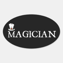 Magician and Hat Stickers
