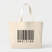Magician Bar Code Canvas Bags