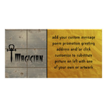 Magician Customized Photo Card