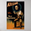 Magician Kellar's Self Decapitation posters