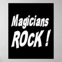 Magicians Rock! Poster Print