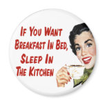 Magnet - Funny Retro Housewife Breakfast
