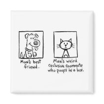 Magnet, Man's BF, Cat poops
