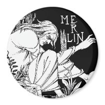 Magnet : Merlin -  by Aubrey Beardsley