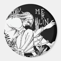 Magnet : Merlin -  by Aubrey Beardsley