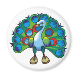 Magnet-peacock peafowl