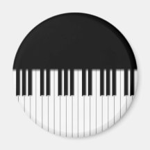Magnet - Piano Keyboard black white