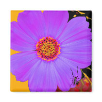 Magnet Purple Flower