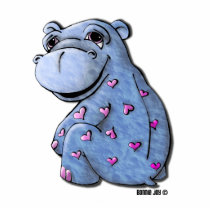 Magnet Sculpture - Haley Hippo