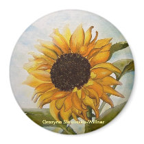 Magnet,,Sonnenblume,, Kühlschrankmagnete
