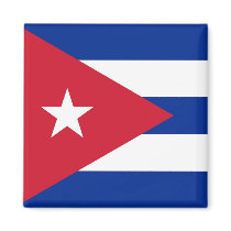 Magnet with Flag of  Cuba