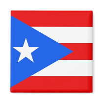 Magnet with Flag of Puerto Rico - USA