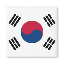 Magnet with Flag of South Korea