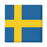 Magnet with Flag of Sweden