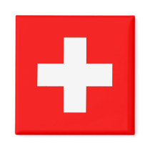 Magnet with Flag of Switzerland