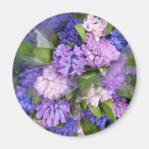 Magnet with Hyacinths
