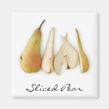 Magnet with Sliced Pear