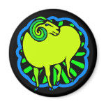 Magnet ~ Year of the Ram sheep Chinese Zodiac Sign