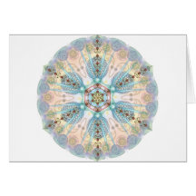 Magnetic Energy Mandala Greeting Cards