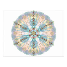 Magnetic Energy Mandala Post Card