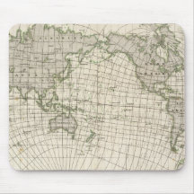 Magnetic Map of the World Mousemat